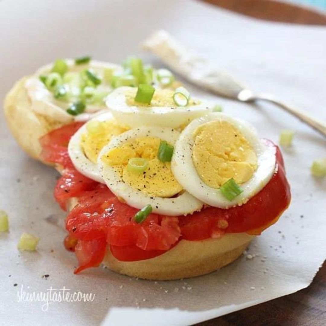 Sandwich Aux Tomates Et Oignons Verts Diety Cook 